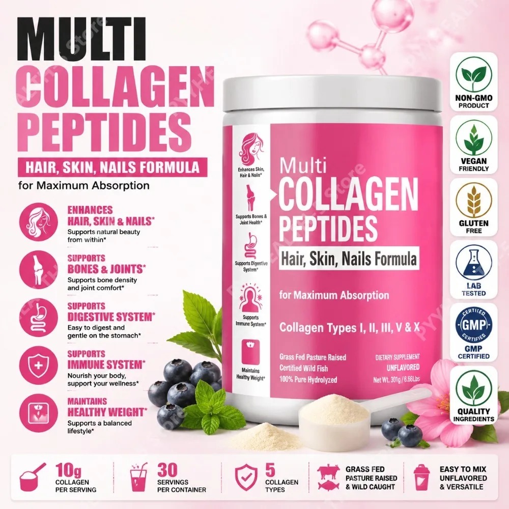 X Nutrition - Bubuk Kolagen Multi Hidrolisat dengan Suplemen