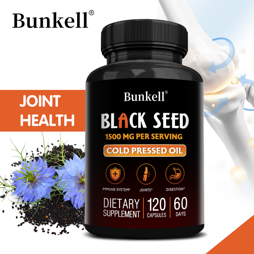 Black Seed Oil Capsule - Kapsul Minyak Habbatussauda 1500mg - Imunitas,