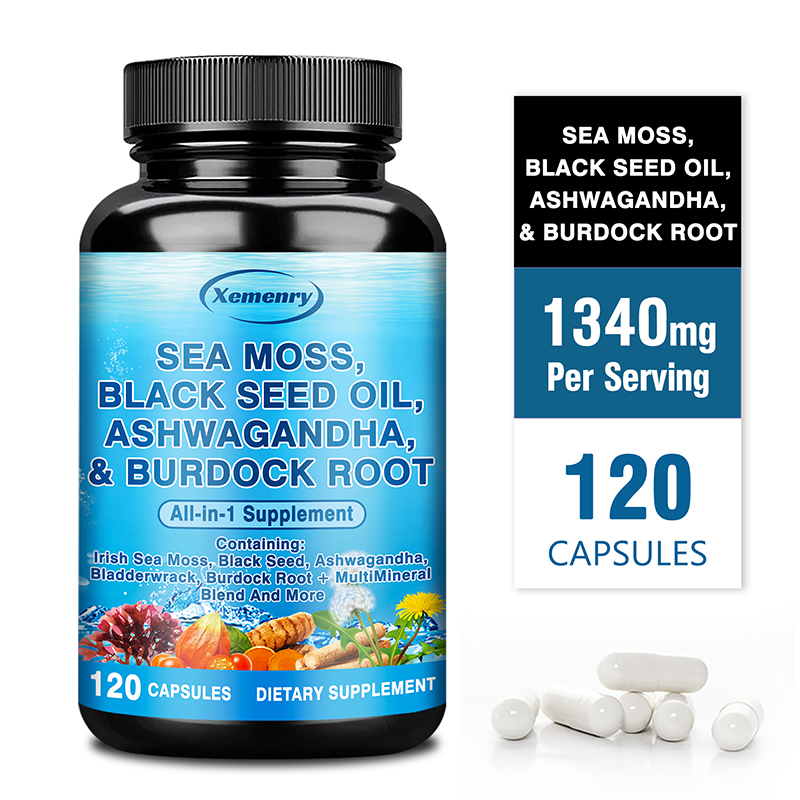 Black Seed Oil Capsule - Rumput Laut, Minyak Biji Hitam, Ashwagandha