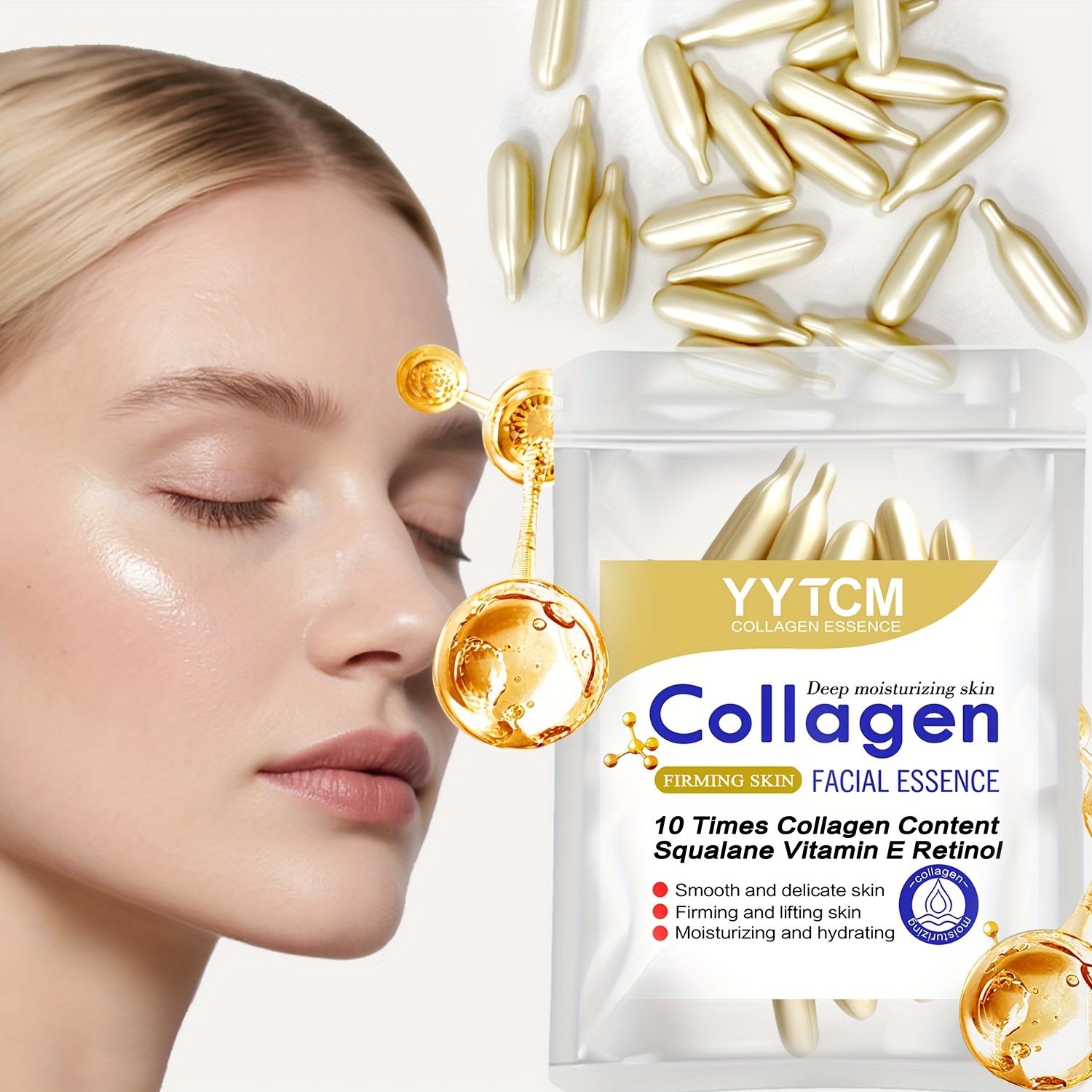 X Nutrition - Serum Kapsul Pengencang Kolagen, melembabkan dan