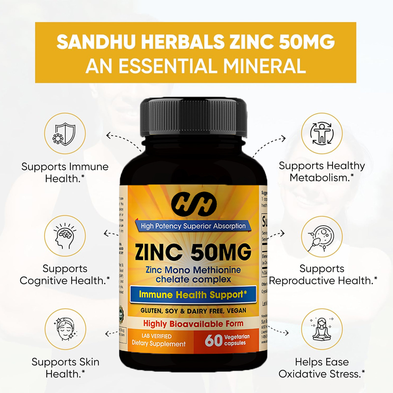 Suplemen Seng 50mg, 60 Kapsul, - Zinc Supplement 50Mg ulasan dan harga