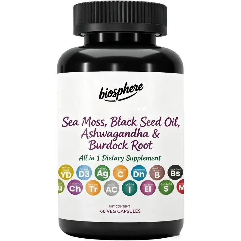 Rumput laut, minyak biji hitam - Black Seed Oil Capsule ulasan dan harga