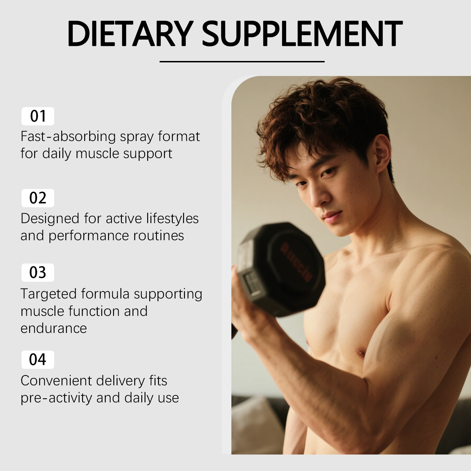 Semprotan Pertumbuhan Otot Men - Nutrition Physical Fitness ulasan dan harga