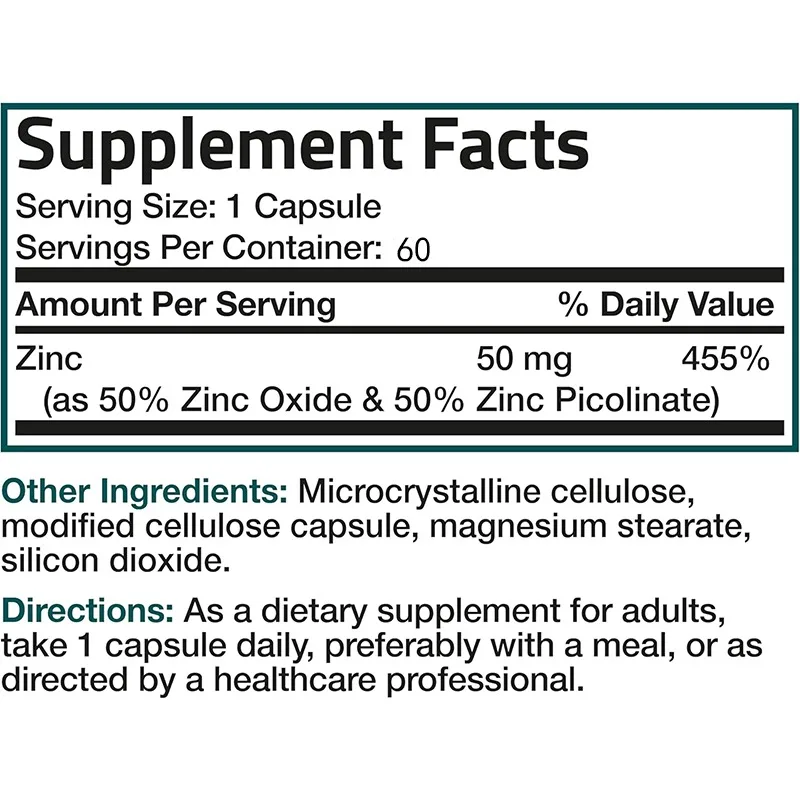 Suplemen Pendukung Kekebalan T - Zinc Supplement 50Mg ulasan dan harga