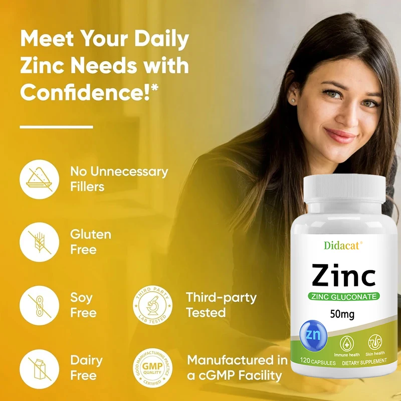 Seng 50 Mg-dengan seng glukona - Zinc Supplement 50Mg ulasan dan harga